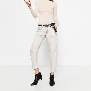 ZARA Low-rise Jeans:Grey, US 6/EUR 38/UK 10